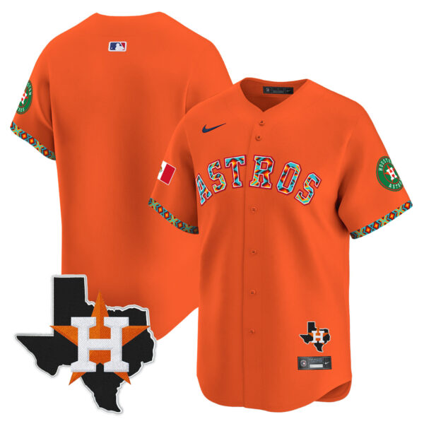 Men's Houston Astros Mexico Vapor Premier Limited Jersey V3 - All Stitched - Image 40