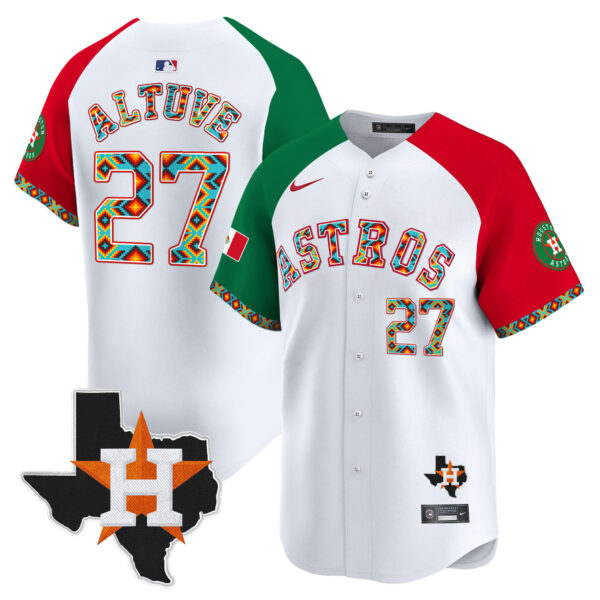 Men's Houston Astros Mexico Vapor Premier Limited Jersey V3 - All Stitched - Image 43