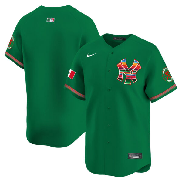 Men's New York Yankees Mexico Vapor Premier Limited Jersey - All Stitched - Image 40