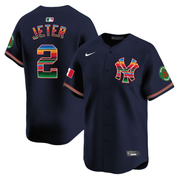 Men's New York Yankees Mexico Vapor Premier Limited Jersey - All Stitched - Image 46