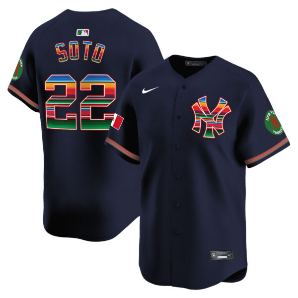 Men's New York Yankees Mexico Vapor Premier Limited Jersey - All Stitched - Image 48