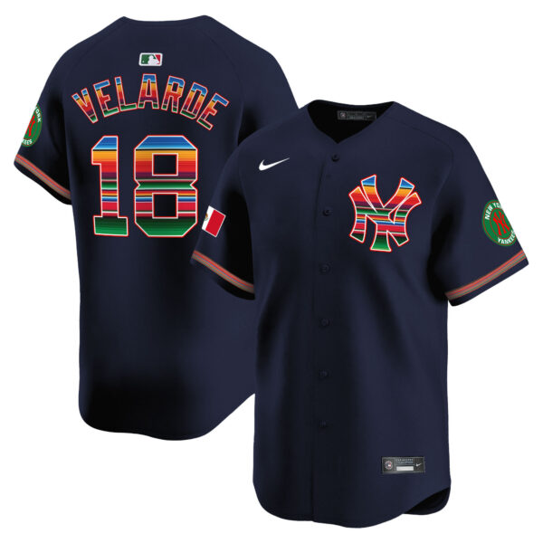 Men's New York Yankees Mexico Vapor Premier Limited Jersey - All Stitched - Image 43