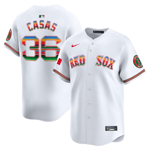 Men's Boston Red Sox Mexico Vapor Premier Limited Jersey - All Stitched - Image 4