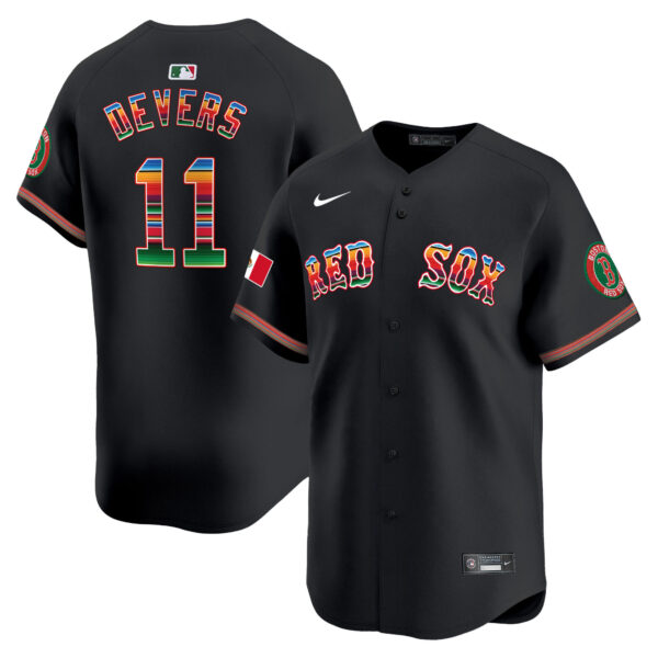 Men's Boston Red Sox Mexico Vapor Premier Limited Jersey - All Stitched - Image 8