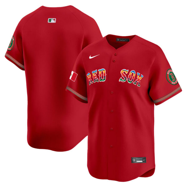 Men's Boston Red Sox Mexico Vapor Premier Limited Jersey - All Stitched - Image 28