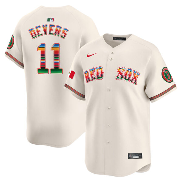Men's Boston Red Sox Mexico Vapor Premier Limited Jersey - All Stitched - Image 29