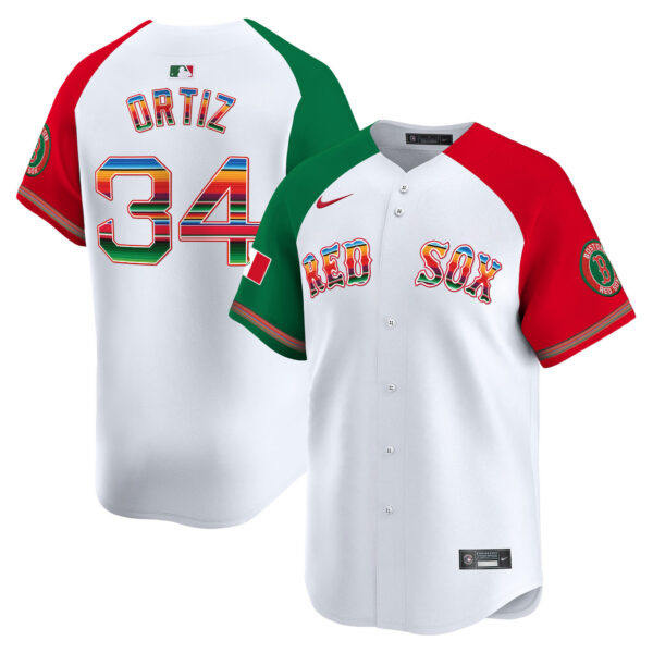 Men's Boston Red Sox Mexico Vapor Premier Limited Jersey - All Stitched - Image 37