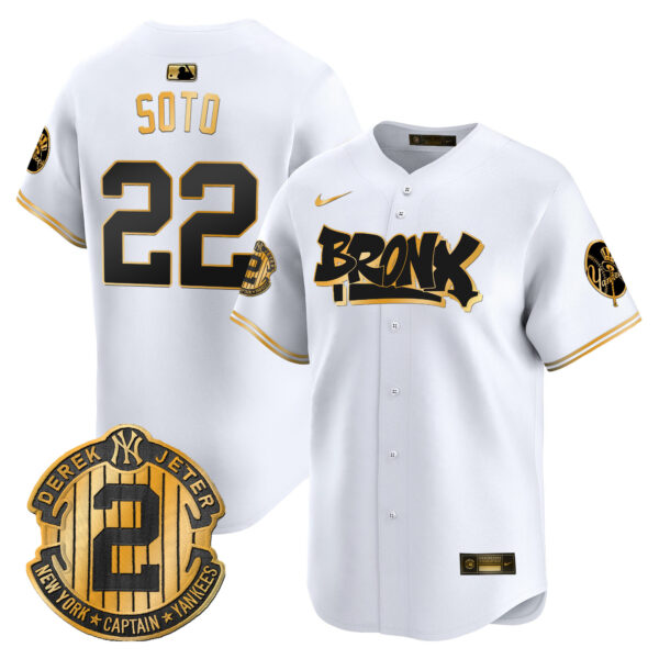 Men's New York Yankees The Bronx Graffiti Vapor Premier Limited Jersey V6 - All Stitched - Image 6