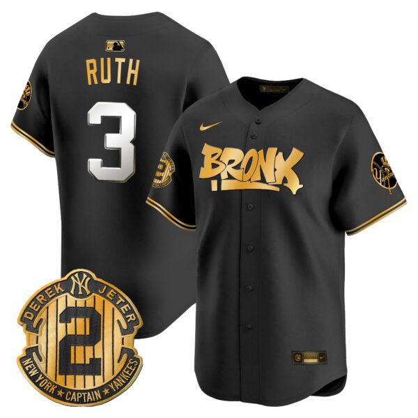 Men's New York Yankees The Bronx Graffiti Vapor Premier Limited Jersey V6 - All Stitched - Image 11