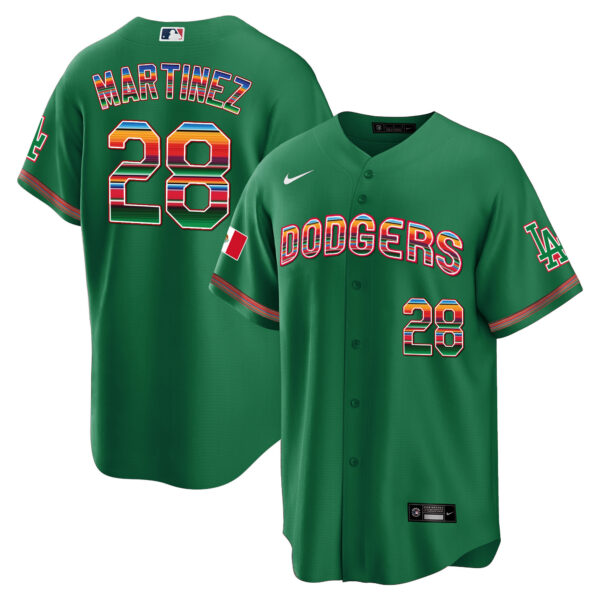 Men's Dodgers Mexico Cool Base Limited Jersey V3 - All Stitched - Image 30