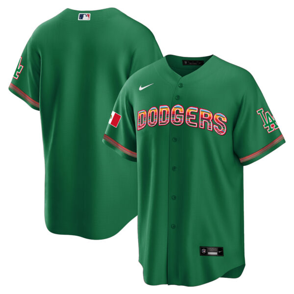 Men's Dodgers Mexico Cool Base Limited Jersey V3 - All Stitched - Image 32