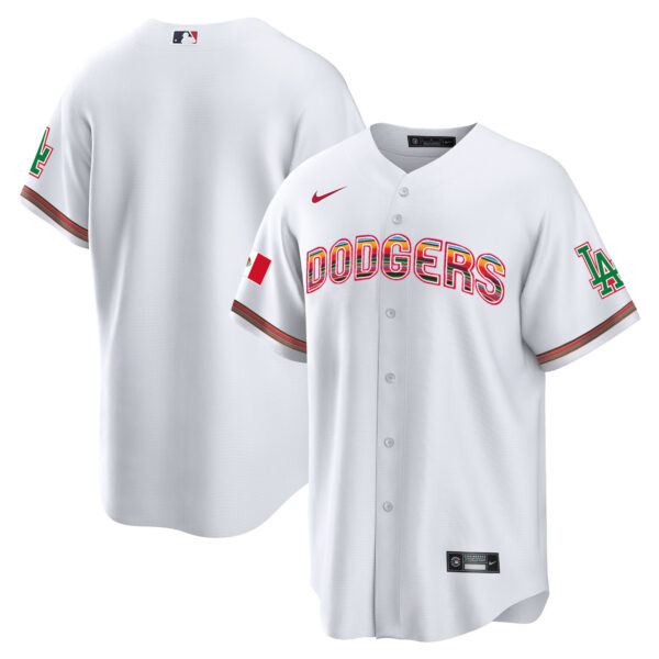 Men's Dodgers Mexico Cool Base Limited Jersey V3 - All Stitched - Image 8