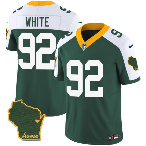 Men's Packers Home Patch Vapor Jersey - All Stitched - Image 6