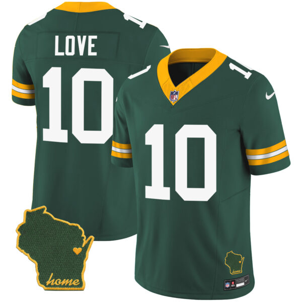 Men's Packers Home Patch Vapor Jersey - All Stitched - Image 7