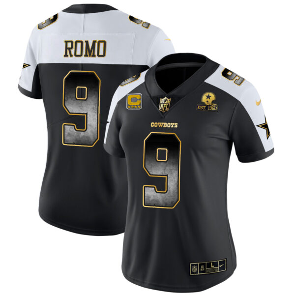 Women's Cowboys Arch Smoke Vapor Jersey - All Stitched - Image 5