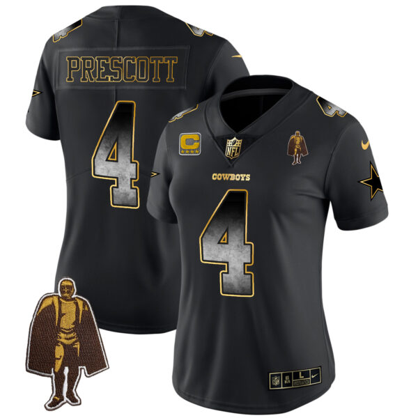 Women's Cowboys Arch Smoke Vapor Jersey - All Stitched - Image 8