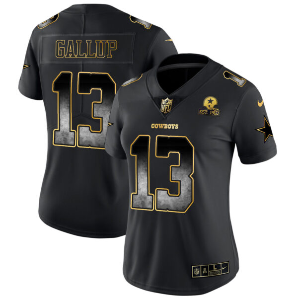 Women's Cowboys Arch Smoke Vapor Jersey - All Stitched - Image 12