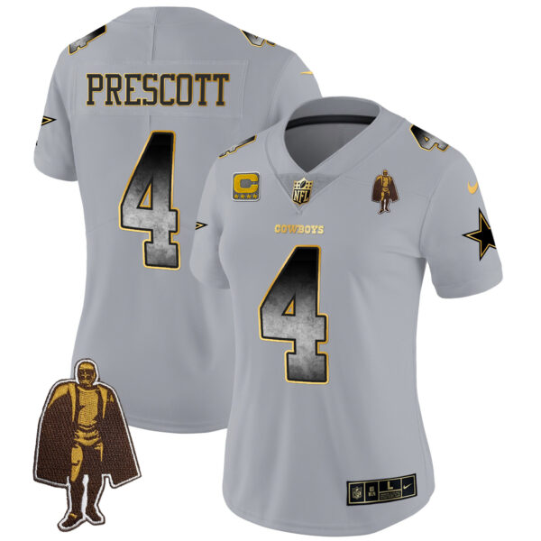 Women's Cowboys Arch Smoke Vapor Jersey - All Stitched - Image 26