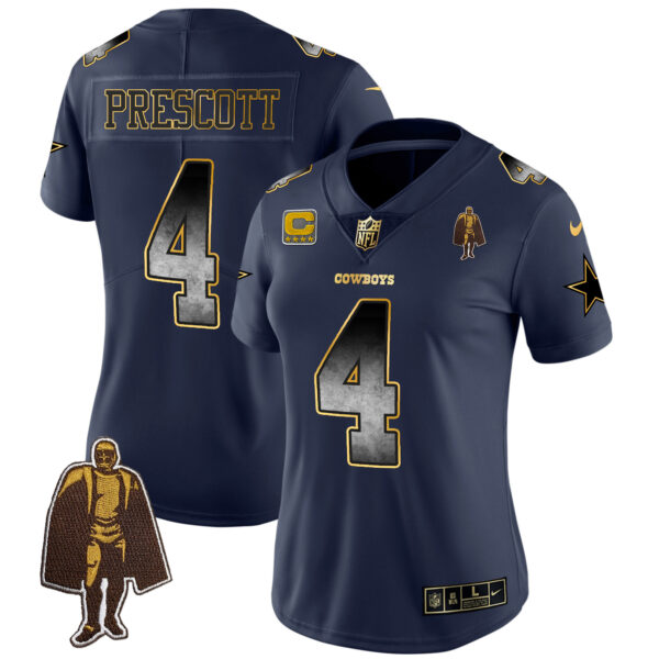 Women's Cowboys Arch Smoke Vapor Jersey - All Stitched - Image 20