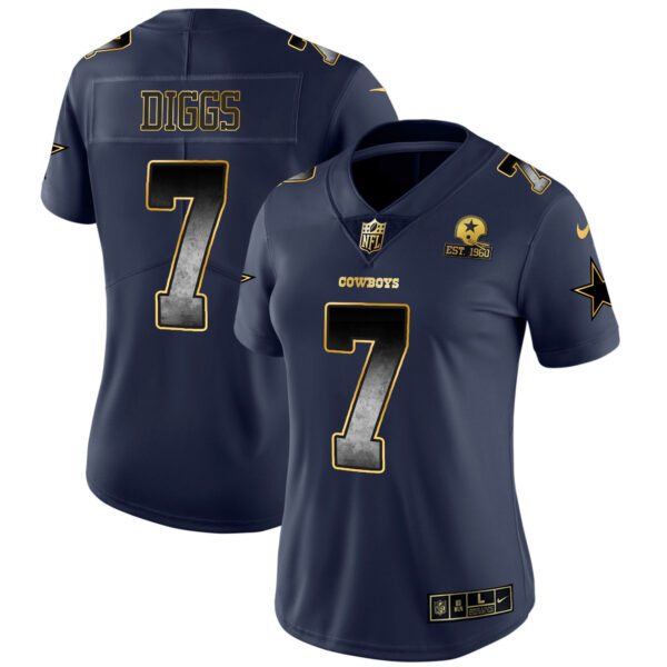 Women's Cowboys Arch Smoke Vapor Jersey - All Stitched - Image 22