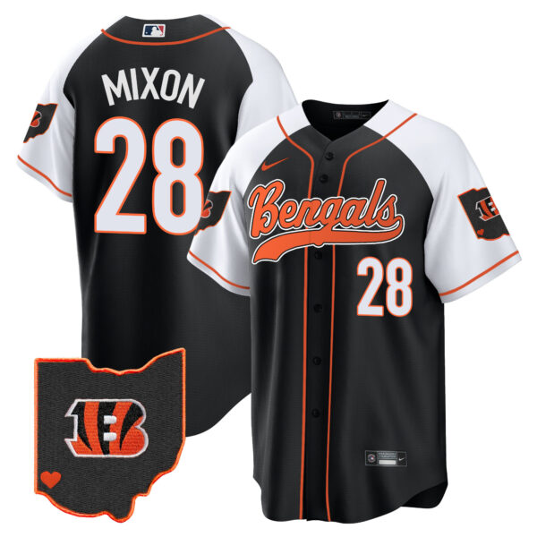 Men's Bengals Ohio Patch Baseball Jersey - All Stitched - Image 4