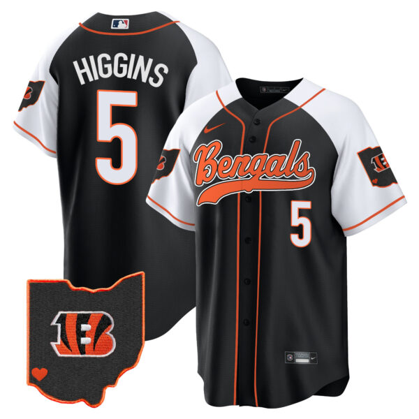 Men's Bengals Ohio Patch Baseball Jersey - All Stitched - Image 5