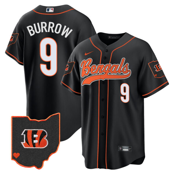 Men's Bengals Ohio Patch Baseball Jersey - All Stitched - Image 13
