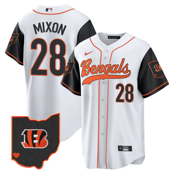 Men's Bengals Ohio Patch Baseball Jersey - All Stitched - Image 28