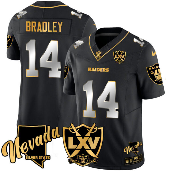 Men's Raiders 2024 Gold Vapor Limited Jersey - 65th Anniversary - All Stitched - Image 18
