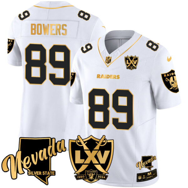 Men's Raiders 2024 Gold Vapor Limited Jersey - 65th Anniversary - All Stitched - Image 20