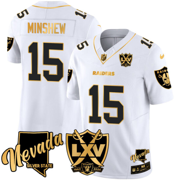 Men's Raiders 2024 Gold Vapor Limited Jersey - 65th Anniversary - All Stitched - Image 22
