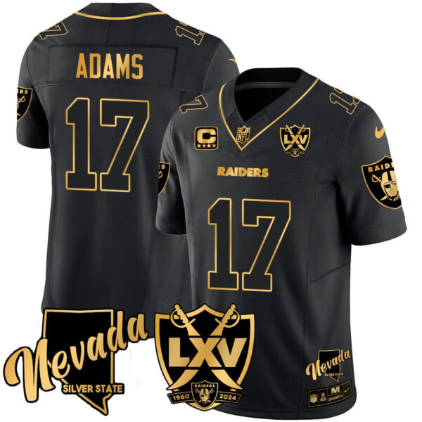 Men's Raiders 2024 Gold Vapor Limited Jersey - 65th Anniversary - All Stitched - Image 7