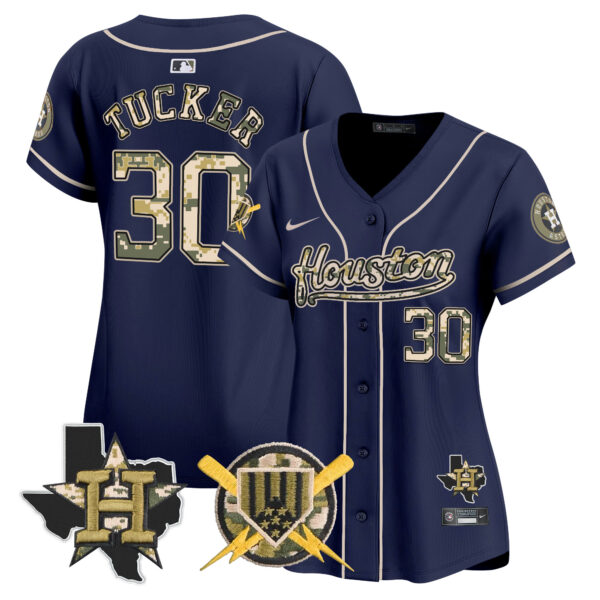 Women's Astros Armed Forces Day Vapor Premier Limited Jersey - All Stitched - Image 23