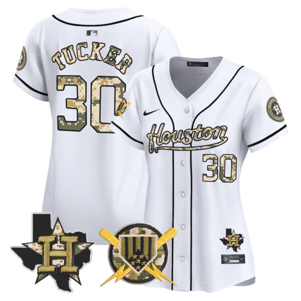 Women's Astros Armed Forces Day Vapor Premier Limited Jersey - All Stitched - Image 31