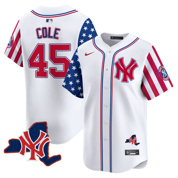 Men's New York Yankees 2024 Independence Day Vapor Premier Limited Jersey V2 - All Stitched - Image 5