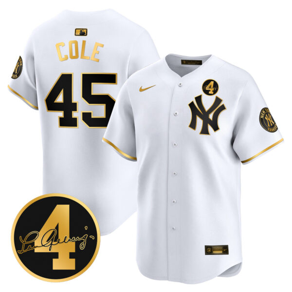Men's New York Yankees Lou Gehrig Patch Vapor Premier Limited Jersey - All Stitched - Image 15