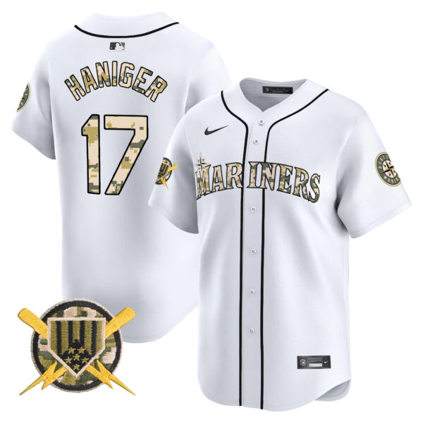 Men's Seattle Mariners Armed Forces Day Vapor Premier Limited Jersey - All Stitched - Image 10