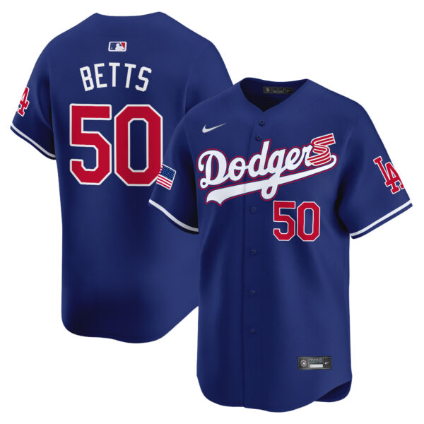 Men's Dodgers 2024 Independence Day Vapor Premier Limited Jersey - All Stitched - Image 23