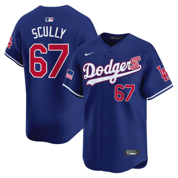Men's Dodgers 2024 Independence Day Vapor Premier Limited Jersey - All Stitched - Image 25