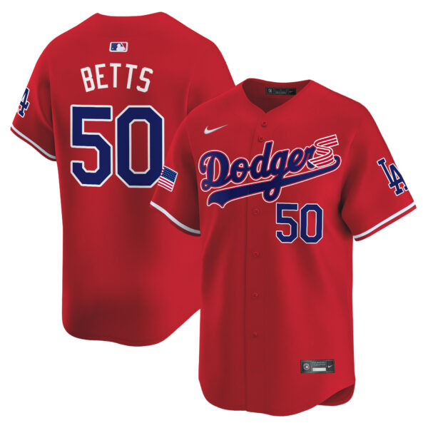 Men's Dodgers 2024 Independence Day Vapor Premier Limited Jersey - All Stitched - Image 13