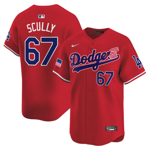 Men's Dodgers 2024 Independence Day Vapor Premier Limited Jersey - All Stitched - Image 15
