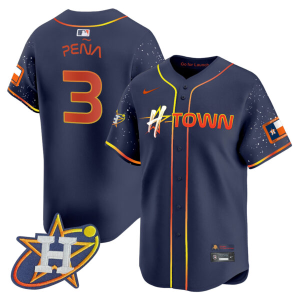 Men's Astros 2024 Space City H-Town Vapor Premier Limited Jersey - All Stitched - Image 41