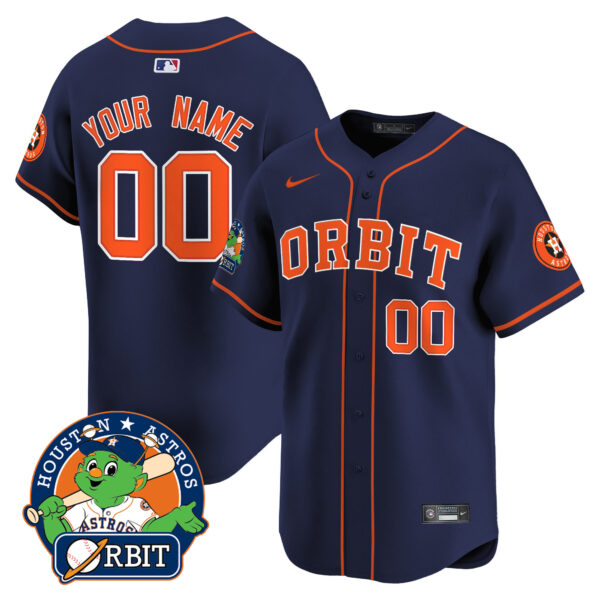 Astros Orbit Patch Vapor Premier Limited Custom Jersey - All Stitched - Image 3