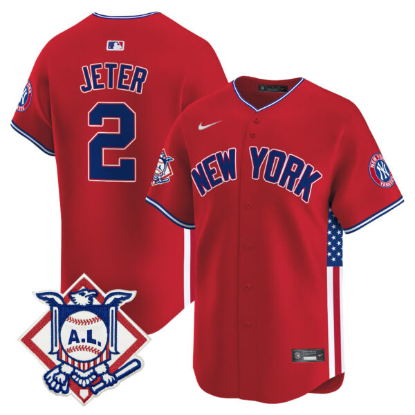 Men's New York Yankees 2024 Fourth of July Vapor Premier Limited Jersey V8 - All Stitched - Image 13