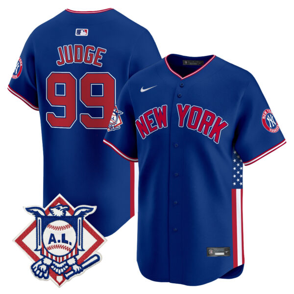Men's New York Yankees 2024 Fourth of July Vapor Premier Limited Jersey V8 - All Stitched - Image 19