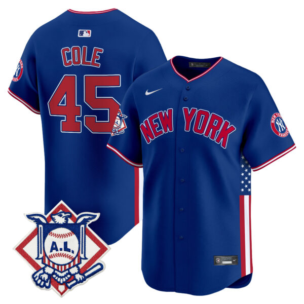 Men's New York Yankees 2024 Fourth of July Vapor Premier Limited Jersey V8 - All Stitched - Image 23