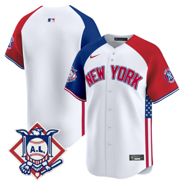 Men's New York Yankees 2024 Fourth of July Vapor Premier Limited Jersey V8 - All Stitched - Image 36