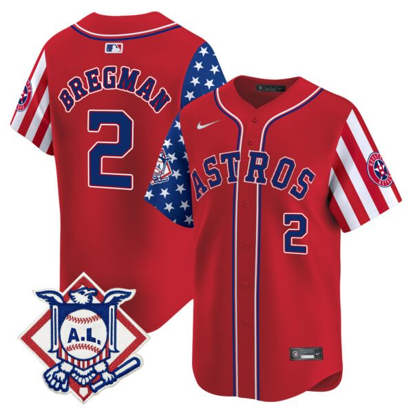 Men's Astros 2024 Fourth of July Vapor Premier Limited Jersey V2 - All Stitched - Image 11