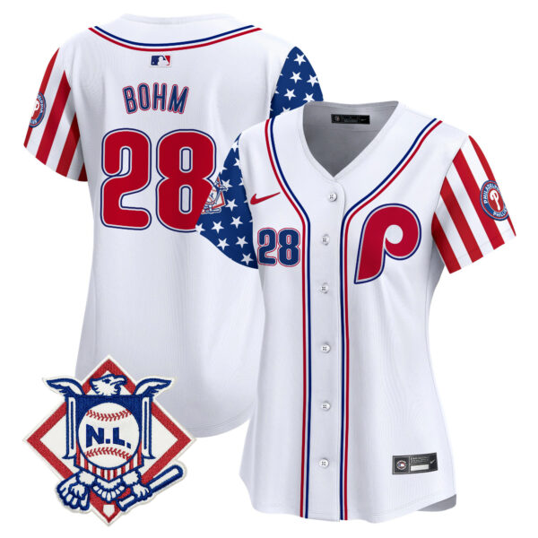 Women's Phillies 2024 Fourth of July Vapor Premier Limited Jersey V2 - All Stitched - Image 26