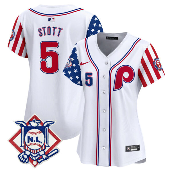 Women's Phillies 2024 Fourth of July Vapor Premier Limited Jersey V2 - All Stitched - Image 28